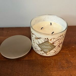 White Pumpkin Bath and Body Works Candle